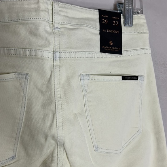NWT Scotch and soda, mason scotch skinny fit off-white jeans, 29 women’s - Picture 4 of 5